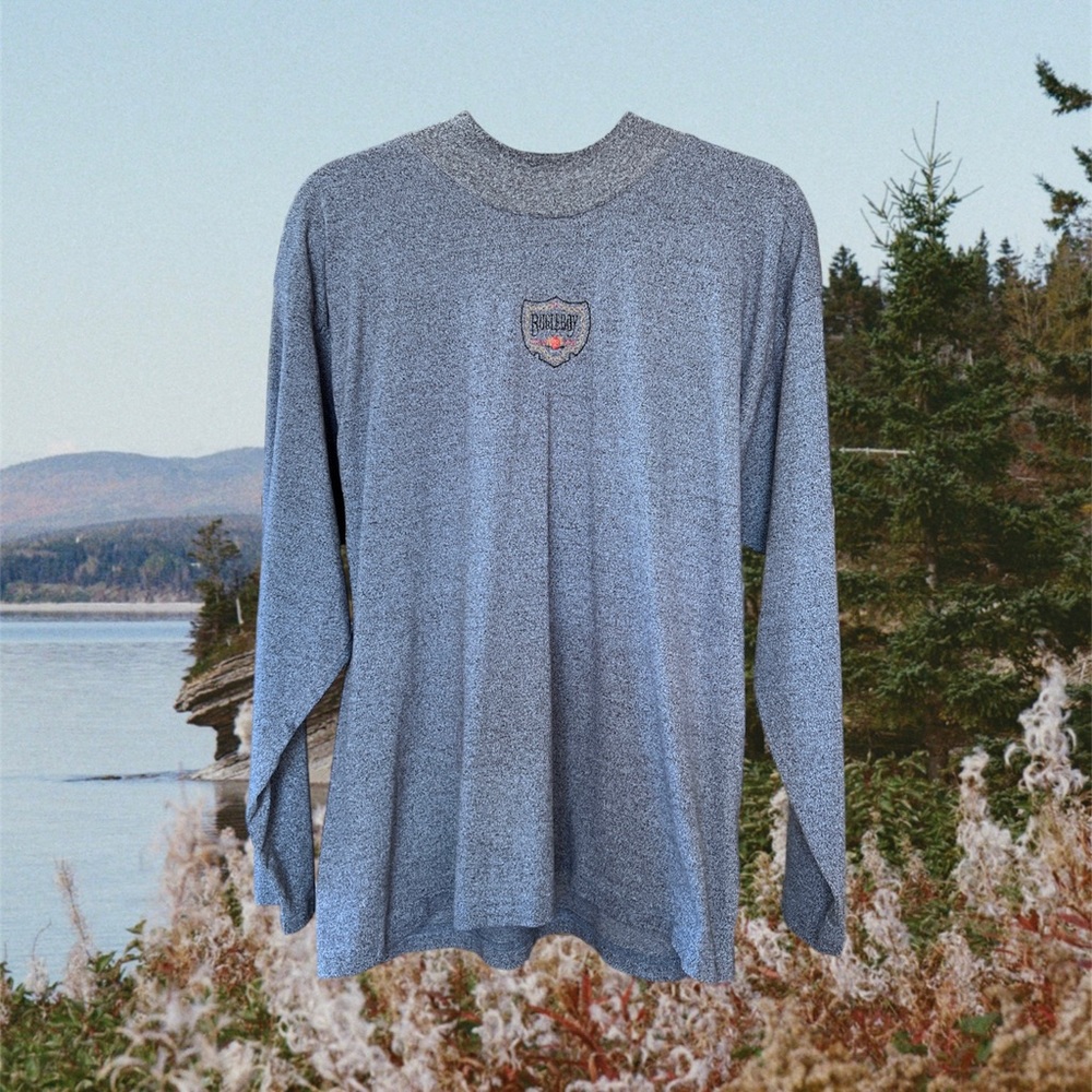 Speckled Blue Bugle Boy Long Sleeve Shirt